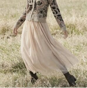 Peruvian Connection Medium Giselle Tulle Skirt In Dusty Rose Pink